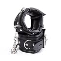 Adjustable Handcuffs Wrist Ankle Bracelets SM Adult Plush PU Leather Bondage Fetish Handcuffs kit Cuff Restraint Set Sex Toy (Ankle)
