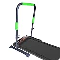 Adjustable Handle Bar for Walking Pad Only- Universal Fit 23" Wide, Max Height 43", Sturdy Support Attachment (Black Green)