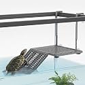 Adjustable Hanging Turtle Basking Platform with with Ramp Heavy-Duty Dock