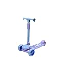 Adjustable Height Foldable Kick Scooter - 60.5cm Deck, Smooth-Rolling Wheels for Urban & Leisure Use