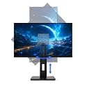 Adjustable Height VESA Monitor Stand, Spring Lift, 5.95-7.28 lb