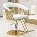 Adjustable Hydraulic Salon Chair with Foot Rest - Professional Hairdressing & Beauty Styling Chair for Salons, Spas, and Barbershops - Comfort & Durability