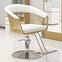 Adjustable Hydraulic Salon Chair with Footrest - Professional Hairdressing &amp; Beauty Styling Chair for Salons, Spas, and Barbers - Ergonomic Design for Comfort