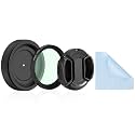 Adjustable Iris Aperture Diaphragm M30 to M37 Iris Aperture Diaphragm Adapter Optical Diaphragm 1.5-26mm Lens Module Adapter Ring PVS-14 PSV14 Optics (Protective Cover Cleaning Cloth Set)