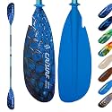 Adjustable Kayak Paddle, Detachable Lightweight Floating Oar with Ergonomic Grip and Drip Guards, Versatile Multi-Section Design for Kayaking and Paddle Boarding
