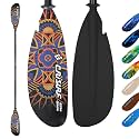 Adjustable Kayak Paddle, Detachable Lightweight Floating Oar with Ergonomic Grip and Drip Guards, Versatile Multi-Section Design for Kayaking and Paddle Boarding