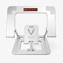 Adjustable Laptop Stand with Mobile Holder, Ergonomic Foldable Metal Laptop Riser Desk, Ventilated & Sturdy Compatible for 15.6 Inch Laptops, MacBook, HP, Dell, Acer, Lenovo, Notebook Stand