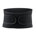 Adjustable Lower Back Brace - Lumbar Support Belt for Pain Relief in Sciatica, Spinal Stenosis, and Scoliosis - Unisex Waist Trimmer (Black, Small)