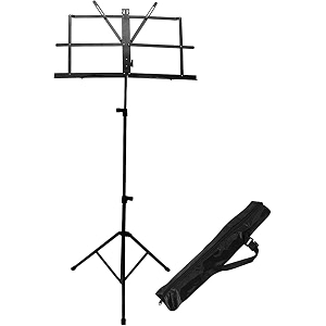 adjustable music stand portable folding music book stand with carrying bag suitable for instrumental performance