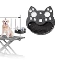 Pet Grooming Organizer for Scissors Brushes and Tools Holder - Portable Rotatable Dog Grooming Table and Arm Stand Tools(Carbon Fiber Cat Head)