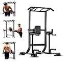 Adjustable Pull Up Bar for Home with Backrest, 6-Level Height Adjustment (69-94.5 inches), 352lb Capacity Carbon Steel Frame for Stability, Train Back, Abs &amp; Chest