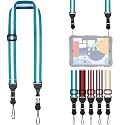 FIEIL Adjustable Shoulder Strap, Comfortable for Camera Neck Lanyard iPad Strap iPad Strap for iPad, Camera, Binocular, Crossbody, Tablet, Laptop, Binocular, Luggage Bag(Blue & White A20)