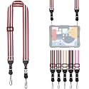 FIEIL Adjustable Shoulder Strap, Comfortable for Camera Neck Lanyard iPad Strap iPad Strap for iPad, Camera, Binocular, Crossbody, Tablet, Laptop, Binocular, Luggage Bag(Red, Green White Red A27)