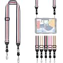 FIEIL Adjustable Shoulder Strap, Comfortable for Camera Neck Lanyard iPad Strap iPad Strap for iPad, Camera, Binocular, Crossbody, Tablet, Laptop, Binocular, Luggage Bag(Red, White &amp; Black A77)
