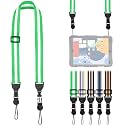 FIEIL Adjustable Shoulder Strap, Comfortable for Camera Neck Lanyard iPad Strap iPad Strap for iPad, Camera, Binocular, Crossbody, Tablet, Laptop, Binocular, Luggage Bag(Green &amp; White A48)