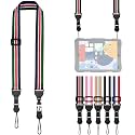 FIEIL Adjustable Shoulder Strap, Comfortable for Camera Neck Lanyard iPad Strap iPad Strap for iPad, Camera, Binocular, Crossbody, Tablet, Laptop, Binocular(Red, White &amp; Green Black A94)