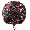 Christmas Adjustable Silk Bonnet Satin Curly Hair Wrap for Sleeping Women