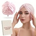 Adjustable Silk Bonnet Satin Curly Hair Wrap for Sleeping Women Anti-Frizz