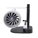 Adjustable Speed Desktop Fan with Humidifier for Office Desk, Beautiful and Practical Engine Shaped 3 in 1 Fan for Living Room, ABS and PLA Material (Red Light)