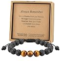 Adjustable Tiger Eye Bracelet Gifts for Teen Boys and Men