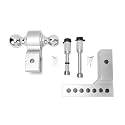 Adjustable Trailer Hitch 6 Inch Drop Rise, 12500 lbs Capacity, Stainless Steel, Compatible with 2 Inch Receiver for Heavy Duty Trucks(Electroplated)