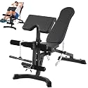 Adjustable Weight Bench with Leg Extension and Leg Curl, Incline-flat-decline Full Body Bench for Home Gym,800LBS Utility Workout Bench with Preacher Curl for Weight Lifting