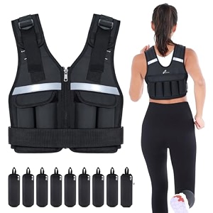 sportneer adjustable weighted vest weights set 2 4 6 8 10 12 14 16 18lbs