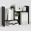 Adjustable Wooden Desktop Bookshelf Expandable Office Storage