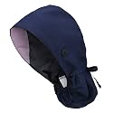 Satin Lined Scrub Cap for Women, Bouffant Nurse Cap with Sweatband and Buttons, Adjustable Surgical Hat for Curly Hair, Braids, Long Hair and Buns, Navy