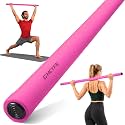 Adjustable Yoga Stick for Stretching & Balance, Upgraded Workout Pilates Equipment for Back Posture Corrector, 4-Section Steel Mobility Bar for Flexibility, Physical Therapy, Exercise