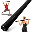 Adjustable Yoga Stick for Stretching & Balance, Upgraded Workout Pilates Equipment for Back Posture Corrector, 4-Section Steel Mobility Bar for Flexibility, Physical Therapy, Exercise