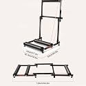 Adjustble Bike Trainers, Bike Rollers Adjustable Bike Trainer Stand, Home Bicycle Folding Rollers, Foldable Indoor Cycling Bicycle Roller for 24""-29"" Mountain Bike and 700C Road Bike