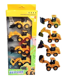 adkd diy activity construction vehicle play set assembly construction toys trucks play set for kids pack of 6 vehicle