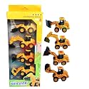 ADKD DIY Activity Construction Vehicle Play Set Assembly Construction Toys Trucks Play Set for Kids (Pack of 6 Vehicle)
