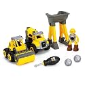ADKD DIY Activity Construction Vehicle Play Set Assembly Construction Toys Trucks Play Set for Kids (Set of 2 Vehicle and 5 Equipment)