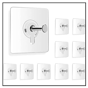 self adhesive screw wall hooks heavy duty sticky hooks for hanging photo frame waterproof transparent adhesive hooks for kitchen bathroompack of 10