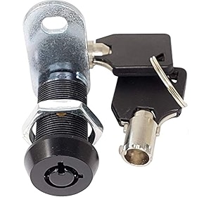 tubular cam lock keyed alike removable key rv compartment storage lock cabinet locks black pack of 1 1-18 inch 90