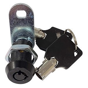 tubular cam lock keyed alike removable key 1 inch 90 black pack of 1