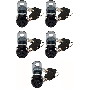 5834 tubular cam lock 180 black 5-pack rv toolbox cabinet replacement