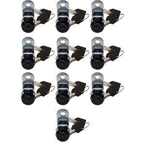 5834 tubular cam lock 180 black 10-pack rv toolbox cabinet replacement