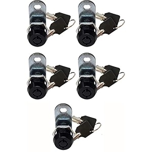 5834 tubular cam lock 180 black 1-pack rv toolbox cabinet replacement