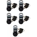 5/8" Tubular Cam Lock (180° Black, 5-Pack) RV Toolbox Cabinet Replacement