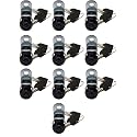 5/8" Tubular Cam Lock (180° Black, 10-Pack) RV Toolbox Cabinet Replacement