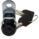 5/8" Tubular Cam Lock (180° Black, 1-Pack) RV Toolbox Cabinet Replacement