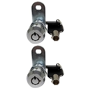 1-1834 tubular cam lock 90 chrome 2-pack rv toolbox cabinet replacement