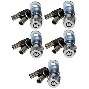 5834 tubular cam locks 90 chrome 5-pack rv toolbox cabinet replacement