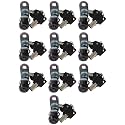Tubular Cam Lock, Keyed Alike Removable Key (1 Inch 90°, Black Pack of. 10)