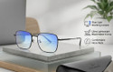 ADMIRE Full Rim Square Computer Glass For