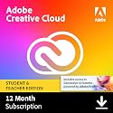 Adobe Student & Teacher Edition Creative Cloud | Validation Required | 12-Month Subscription with Auto-Renewal, PC/Mac