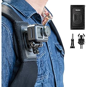 adofys backpack shoulder strap mount accessory for camera adjustable shoulder pad amp strap holder attached compatible with gopro herofusionsession polaroid xiaomiyi sjcam